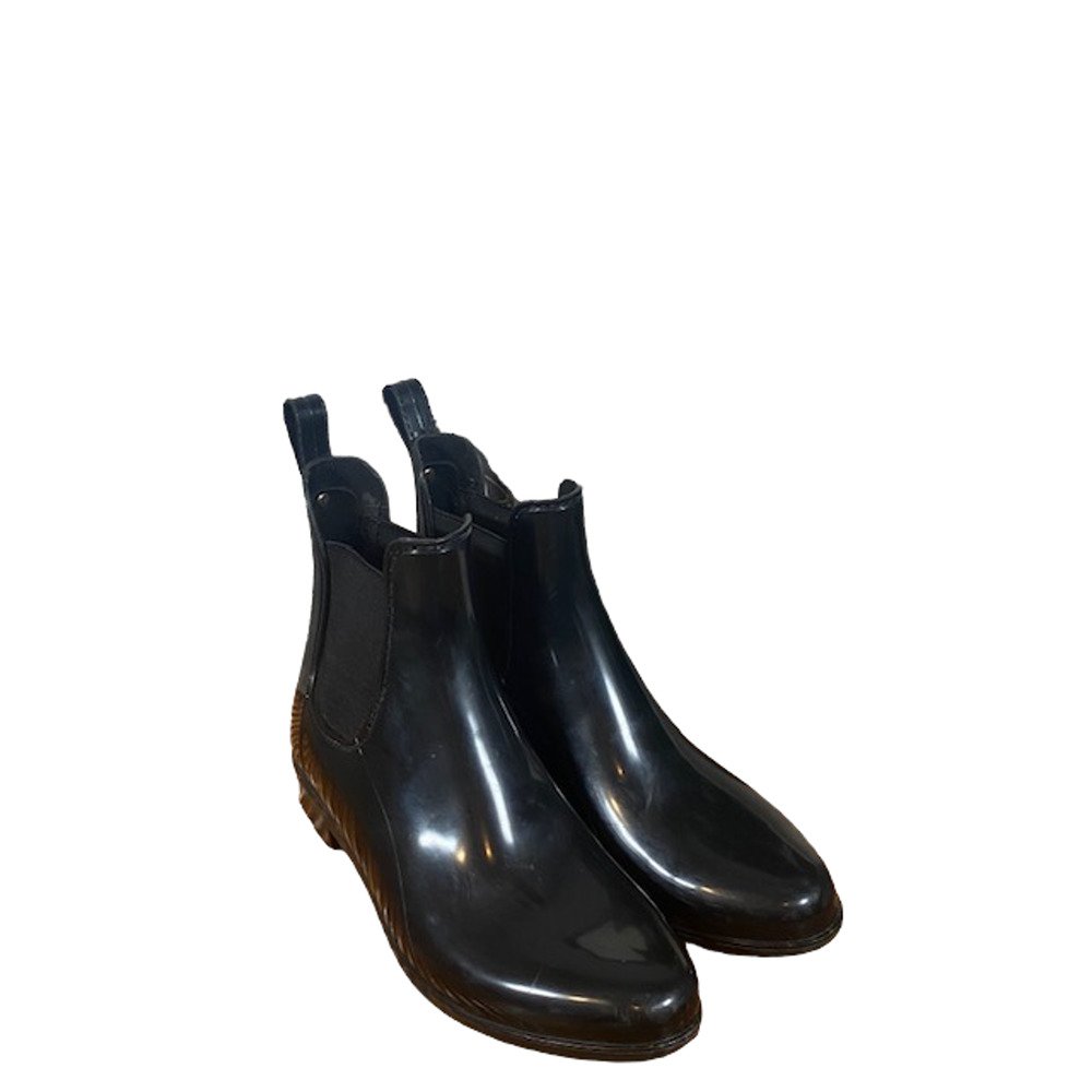 Sam Edelman Women’s Black Tinsley Short Gloss Ankle Rain Winter Boots Size 6